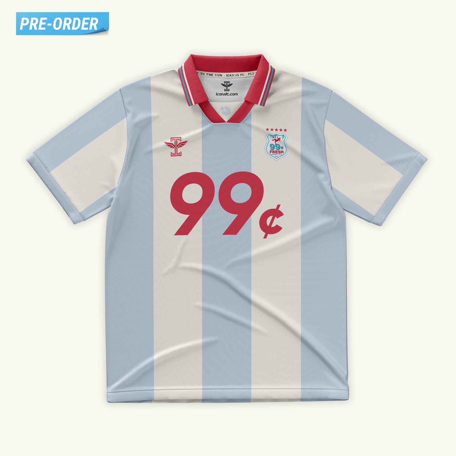 99¢ Fresh White/Blue Jersey