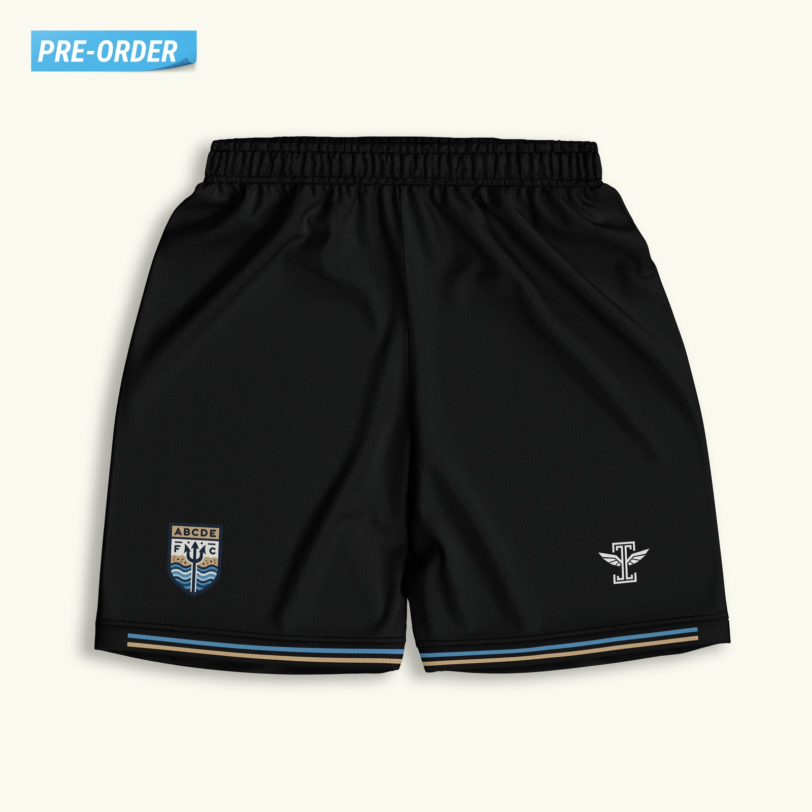 ABCDE FC Black Shorts