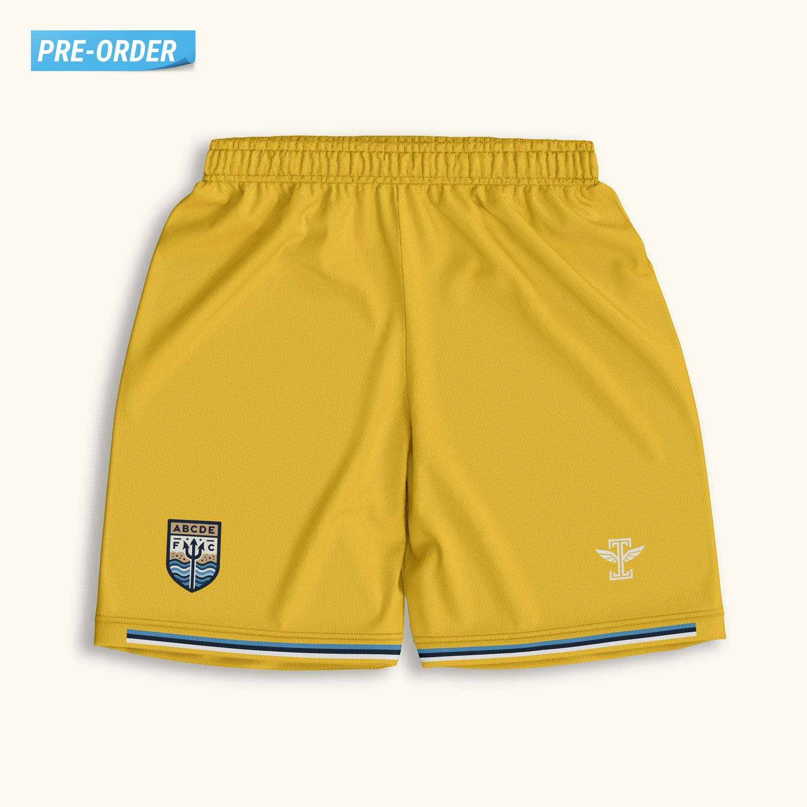 ABCDE FC Yellow Shorts