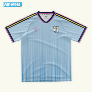 Blue Sunshine Rainbow Ponies Blue Jersey