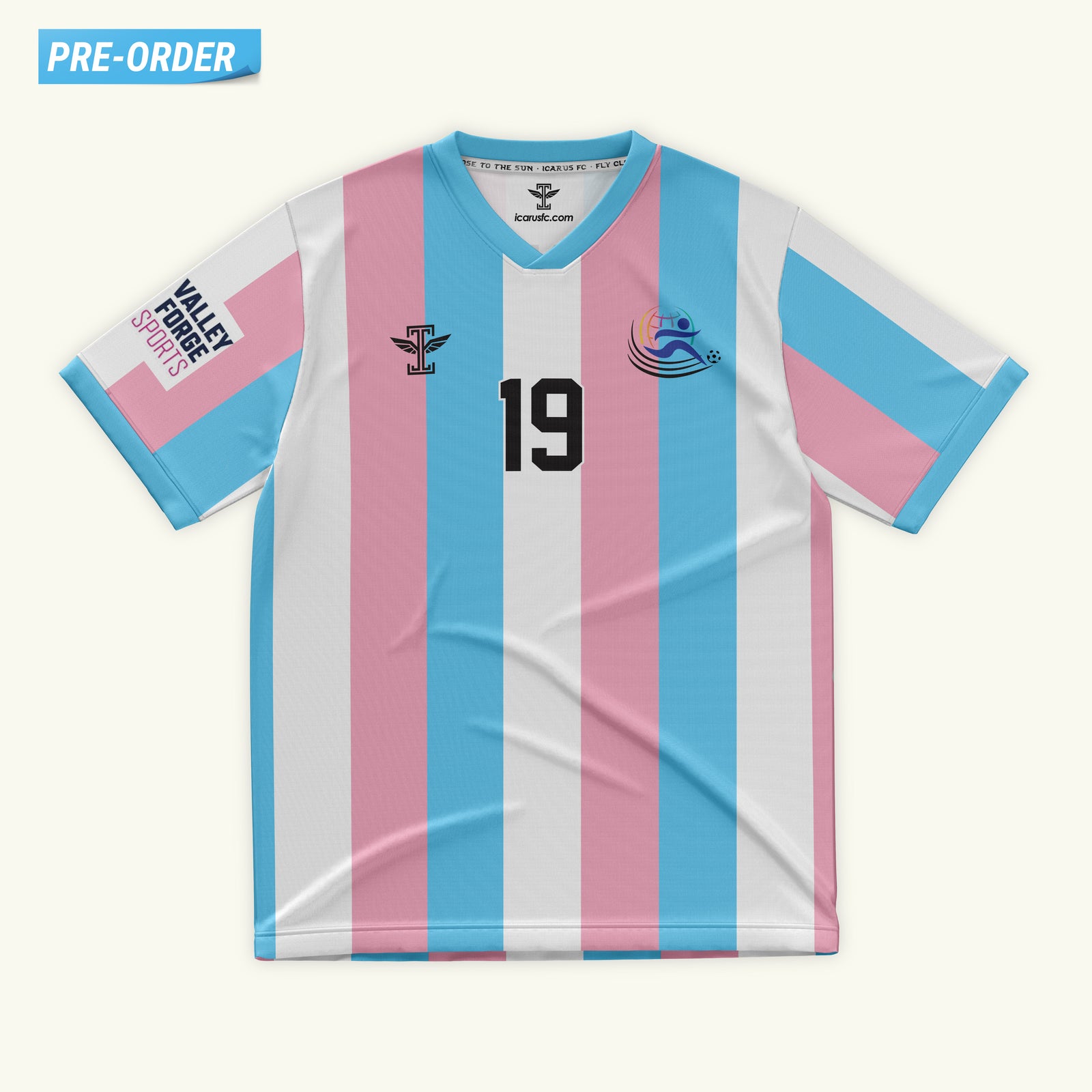 Kicking Out Transphobia Striped Jersey