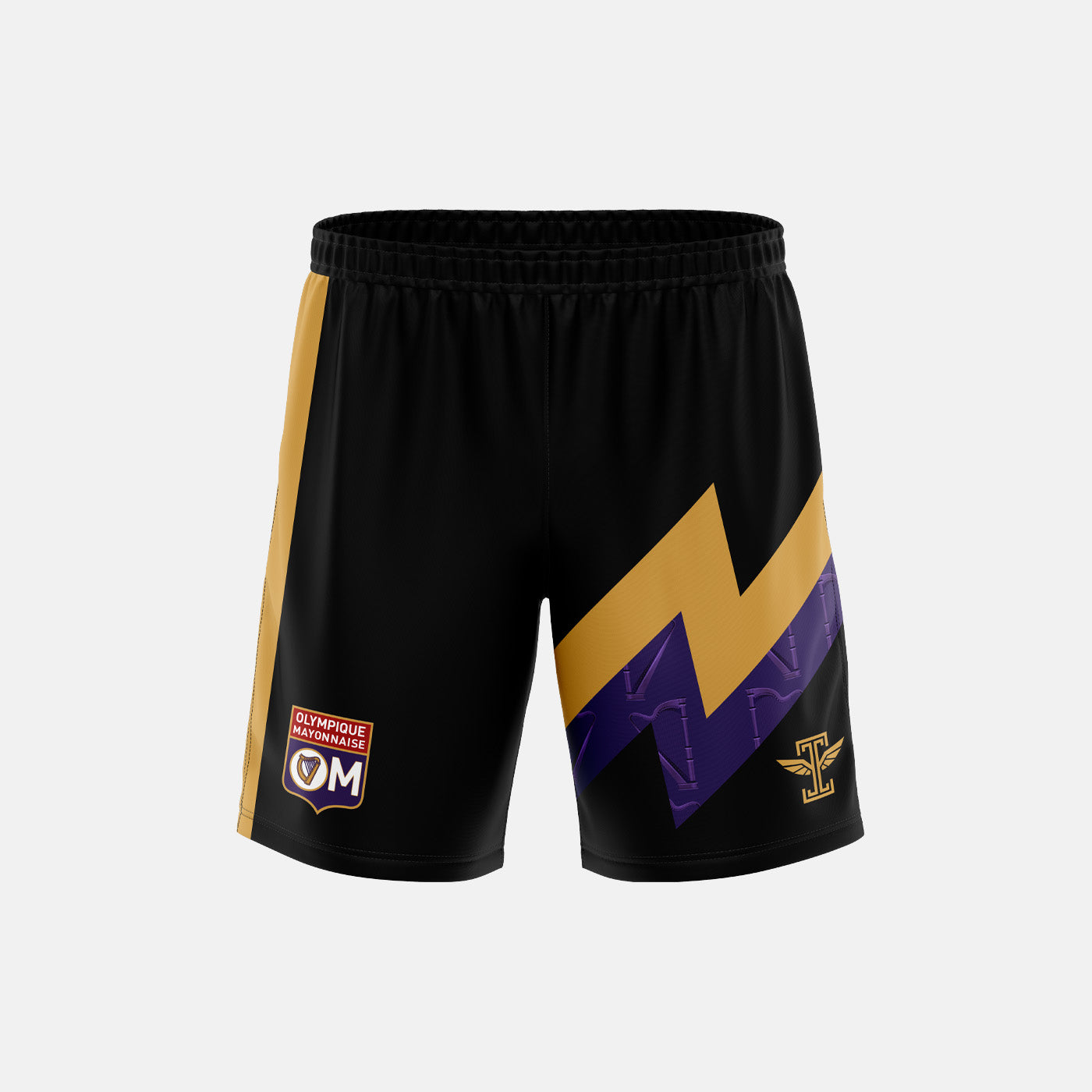 Olympique Mayonnaise Black Shorts