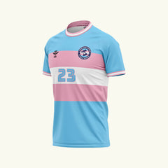 EAGLE KENSO サッカーシャツ XL 青・ピンク Philadelphia Falcons Pink/Blue Jersey - Icarus Football