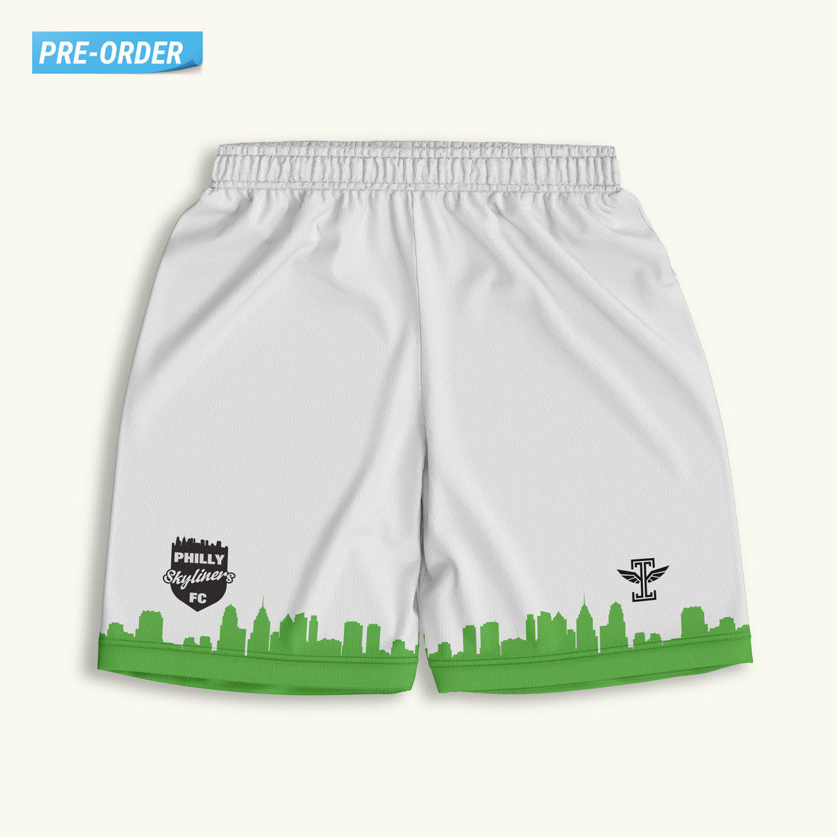 Philly Skyliners White Shorts