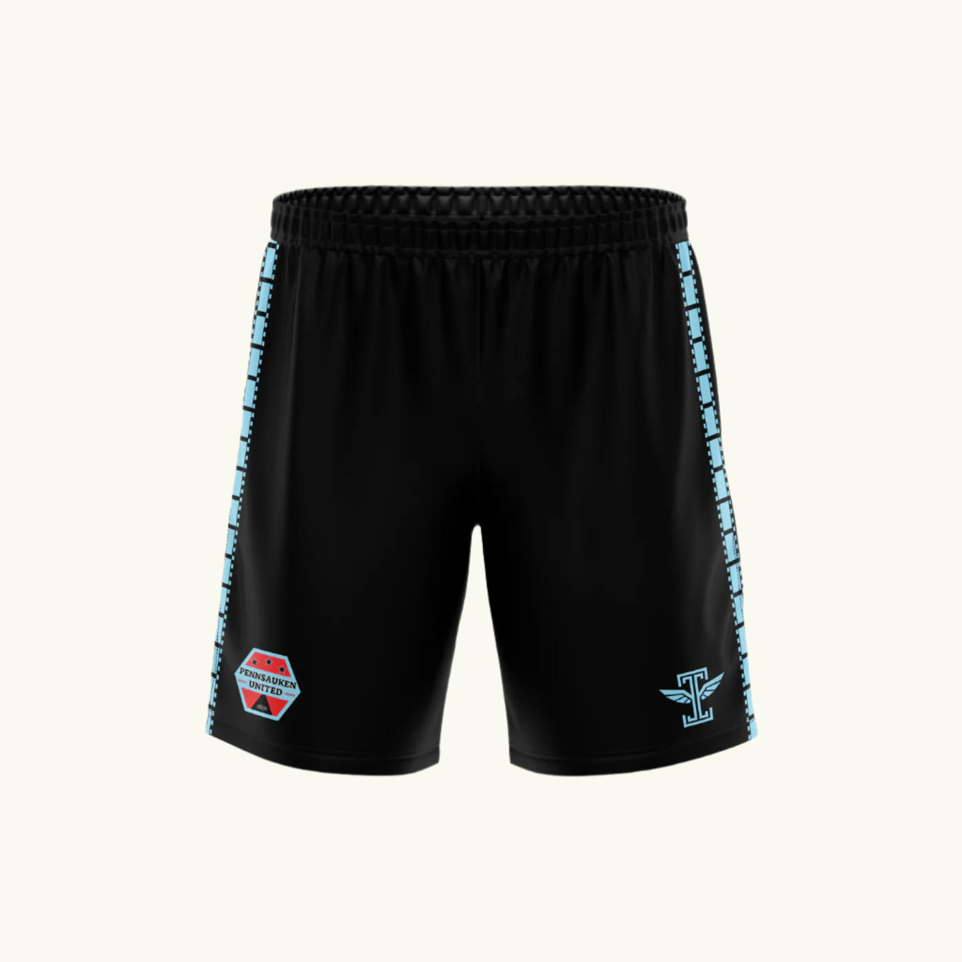 Pennsauken United Black Shorts